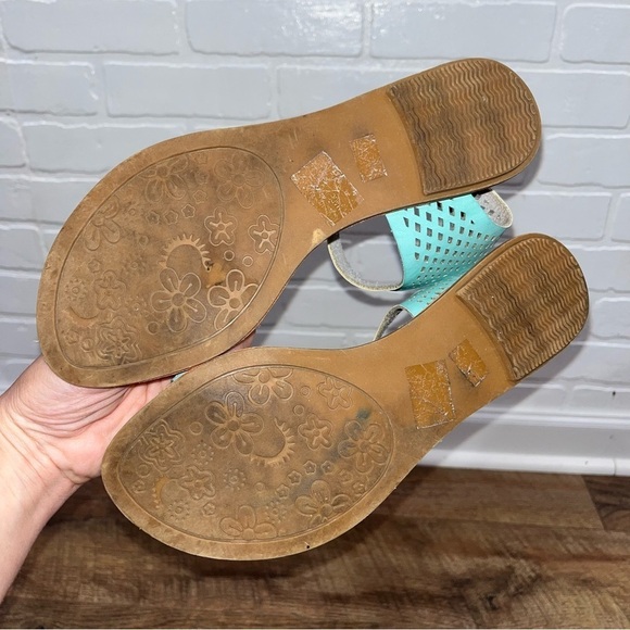 ModCloth x Chase & Chloe Aqua Sandals - Picture 7 of 15
